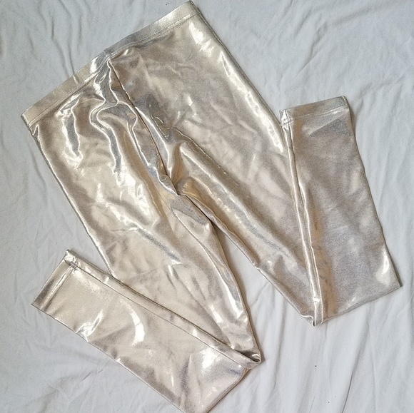 American Apparel Pants - Gold Shimmer American Apparel Leggings sz Large